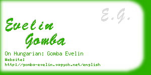 evelin gomba business card